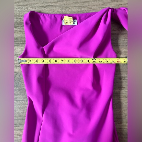 Chiara Boni La Petite Robe-Size 44 (US 8/9) Dress with Arm Cape-Fuchsia - Picture 9 of 10